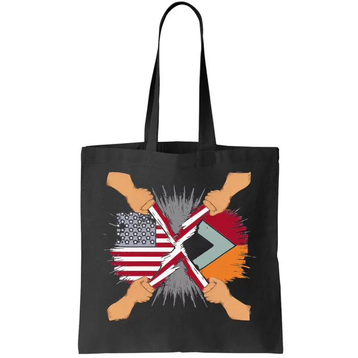 Trinidad And Tobago Blood Inside 4th Of July Tote Bag