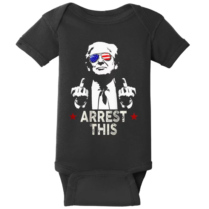 Trump Arrest This 2 Side Baby Bodysuit