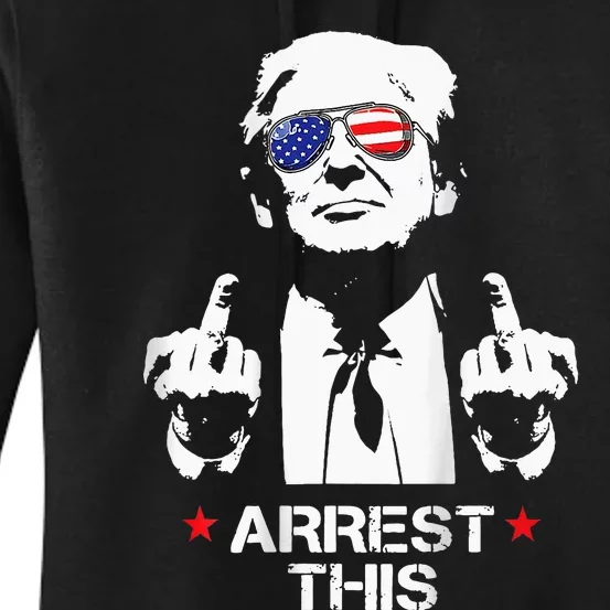 Trump Arrest This 2 Side Women's Pullover Hoodie