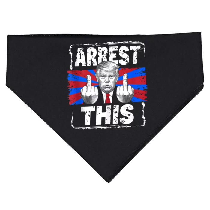 Trump Arrest This Fingers Pro Trump USA-Made Doggie Bandana