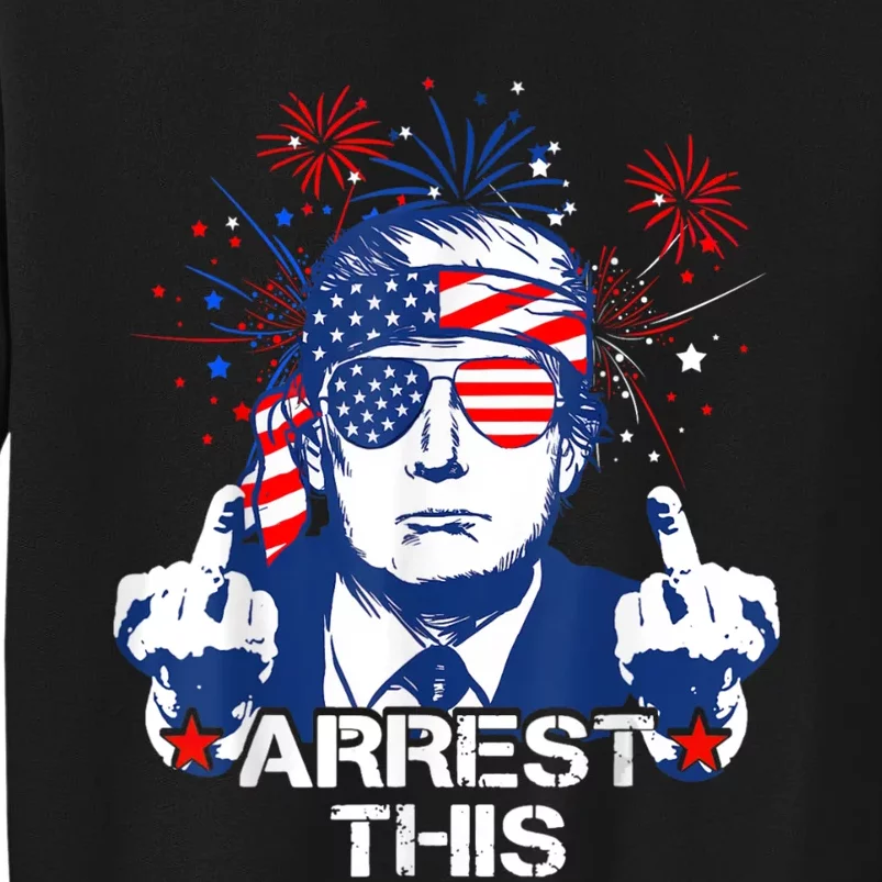 Trump Arrest This Fingers Pro Trump 2024 Tall Sweatshirt