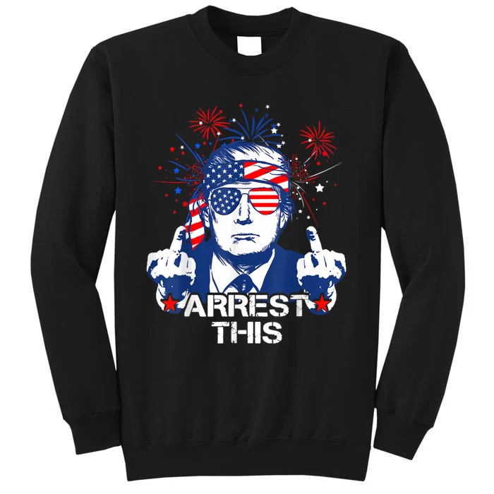 Trump Arrest This Fingers Pro Trump 2024 Tall Sweatshirt