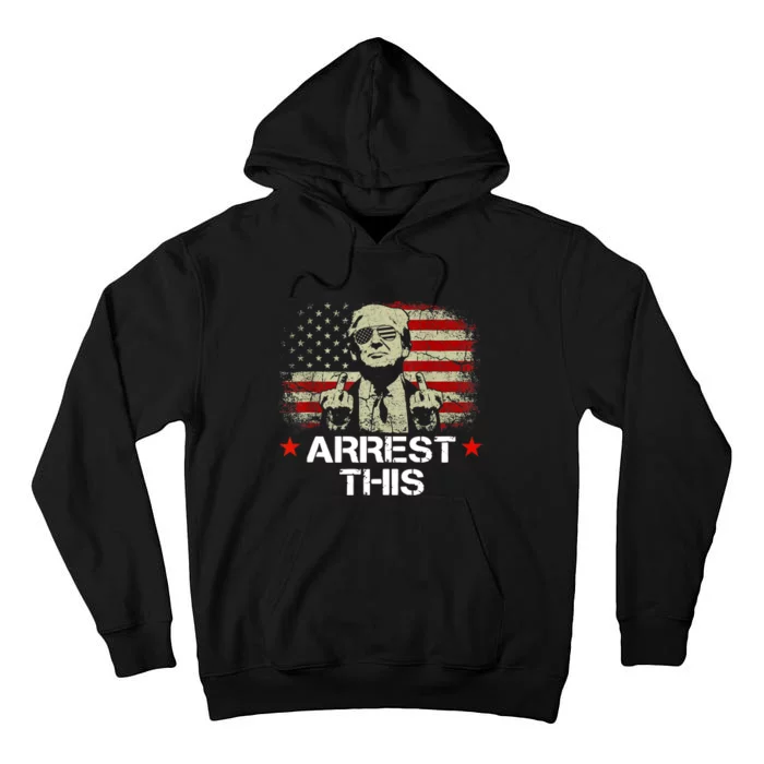 Trump Arrest This Funny Trump 2024 Convicted Felon Tall Hoodie