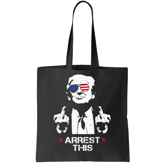 Trump Arrest This 2 Sided Funny Tote Bag