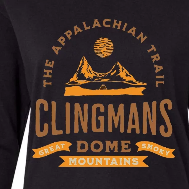 The Appalachian Trail Clingmans Dome Hiking Womens Cotton Relaxed Long Sleeve T-Shirt