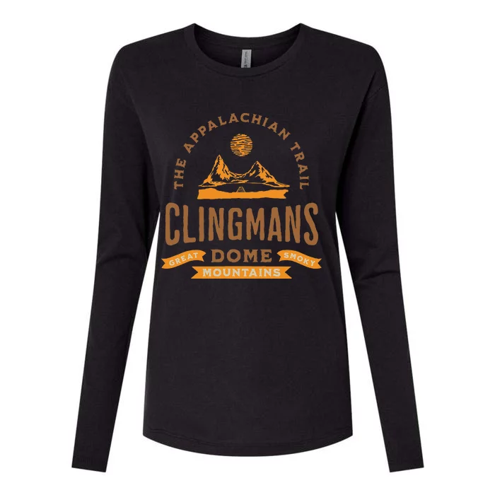 The Appalachian Trail Clingmans Dome Hiking Womens Cotton Relaxed Long Sleeve T-Shirt