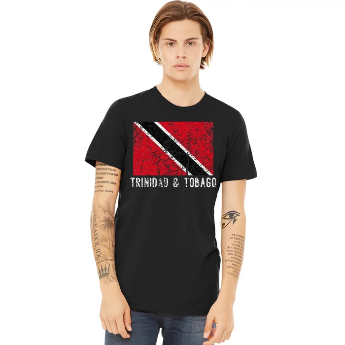 Trinidad And Tobago Distressed Caribbean Premium T-Shirt