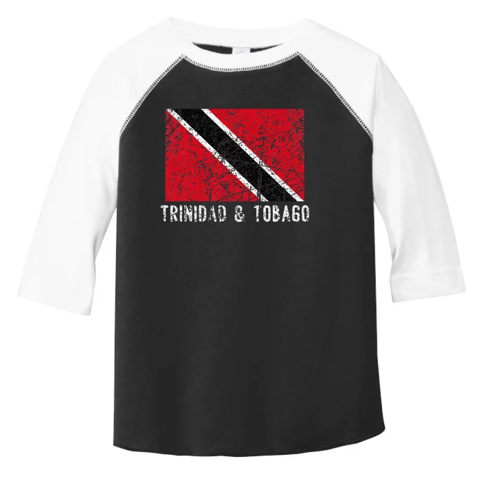 Trinidad And Tobago Distressed Caribbean Toddler Fine Jersey T-Shirt