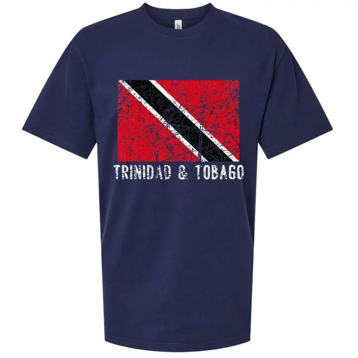 Trinidad And Tobago Distressed Caribbean Sueded Cloud Jersey T-Shirt