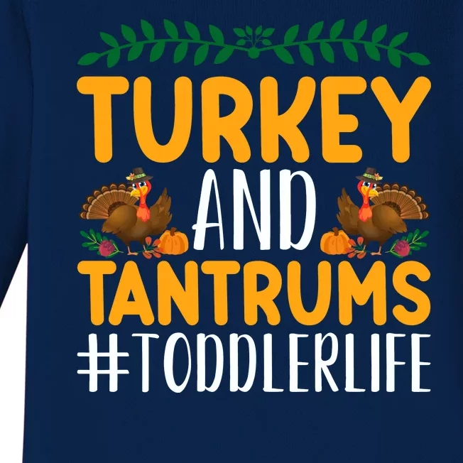 Turkey And Tantrums Toddlerlife Baby Long Sleeve Bodysuit