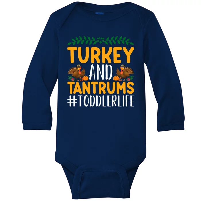 Turkey And Tantrums Toddlerlife Baby Long Sleeve Bodysuit