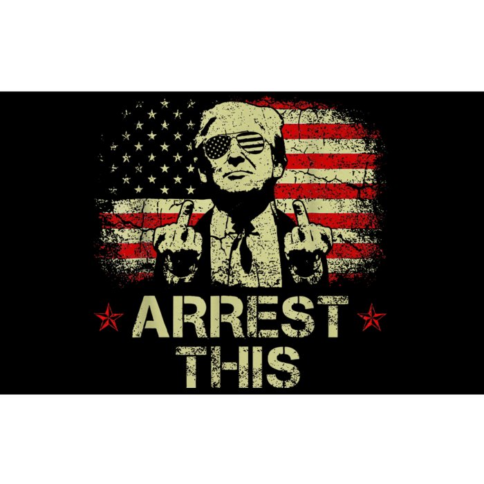 Trump Arrest This American Flag 4th Of July Bumper Sticker