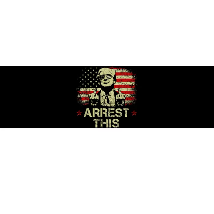 Trump Arrest This American Flag 4th Of July Bumper Sticker