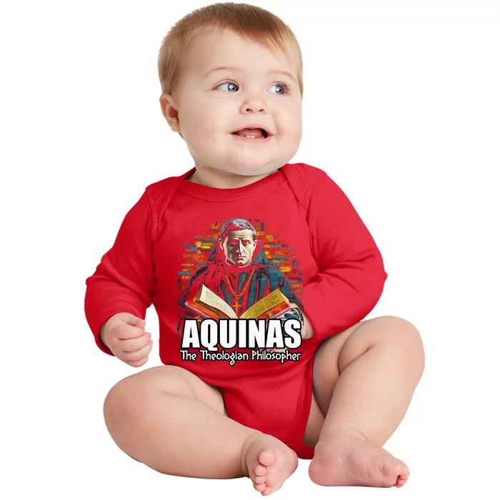 Thomas Aquinas Baby Long Sleeve Bodysuit