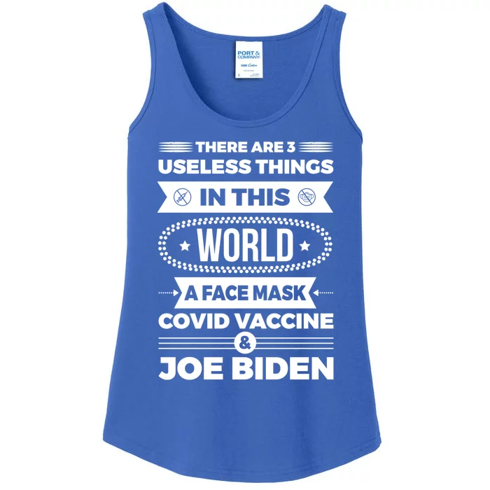 There Are Three Useless Things In This World Quote Funny Gift Ladies Essential Tank