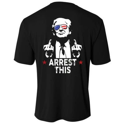 Trump Arrest This On Back Cooling Performance Crew T-Shirt