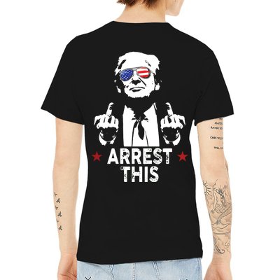 Trump Arrest This On Back V-Neck T-Shirt