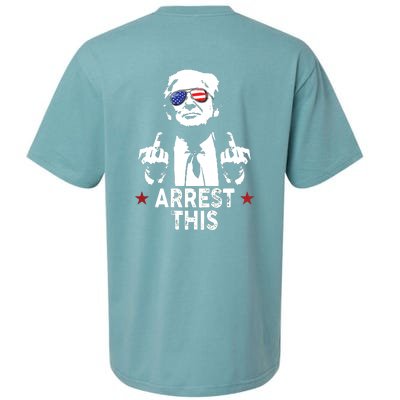 Trump Arrest This On Back Sueded Cloud Jersey T-Shirt