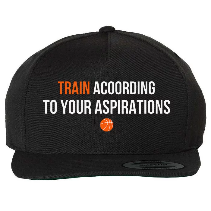 Train According To Your Aspirations Wool Snapback Cap