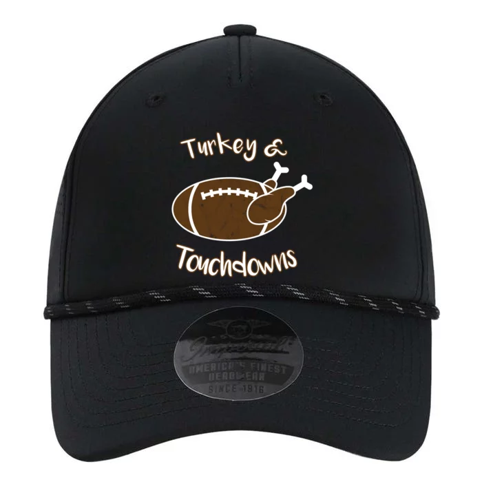 Turkey And Touchdowns It's Leg Day Football Fan Thanksgiving Gift Performance The Dyno Cap