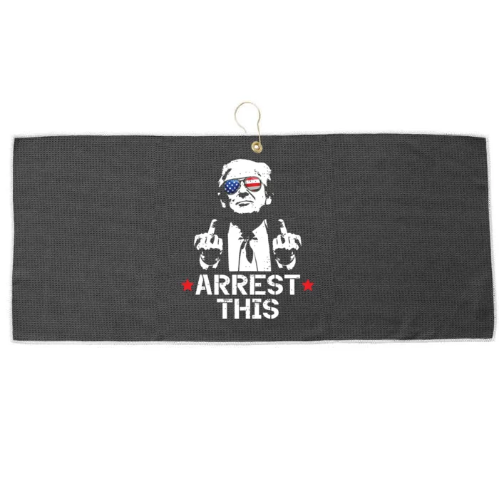 Trump Arrest This Large Microfiber Waffle Golf Towel