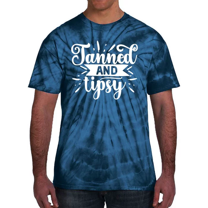 Tanned and Tipsy Funny Graphic Tees For Wo and Tank Top Tie-Dye T-Shirt