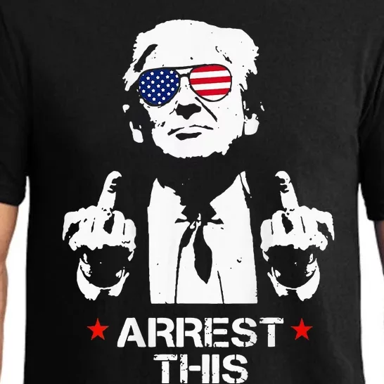 Trump Arrest This 2 Sided Funny Pajama Set