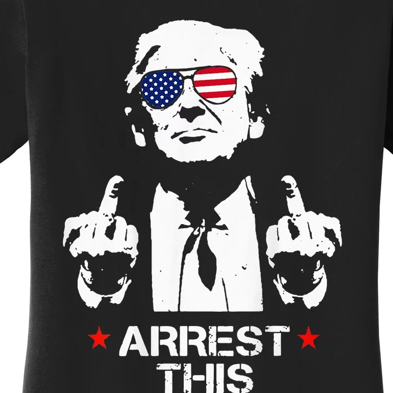 Trump Arrest This 2 Sided Funny Women's T-Shirt