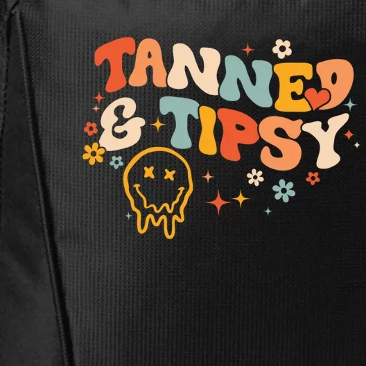 Tanned And Tipsy Funny Summer Tops Beach Meaningful Gift City Backpack