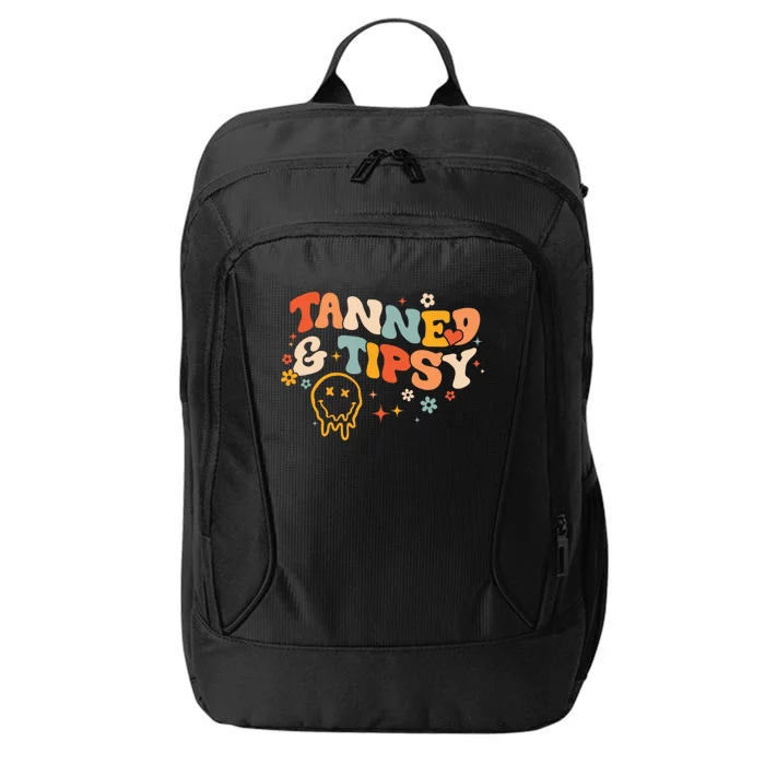 Tanned And Tipsy Funny Summer Tops Beach Meaningful Gift City Backpack