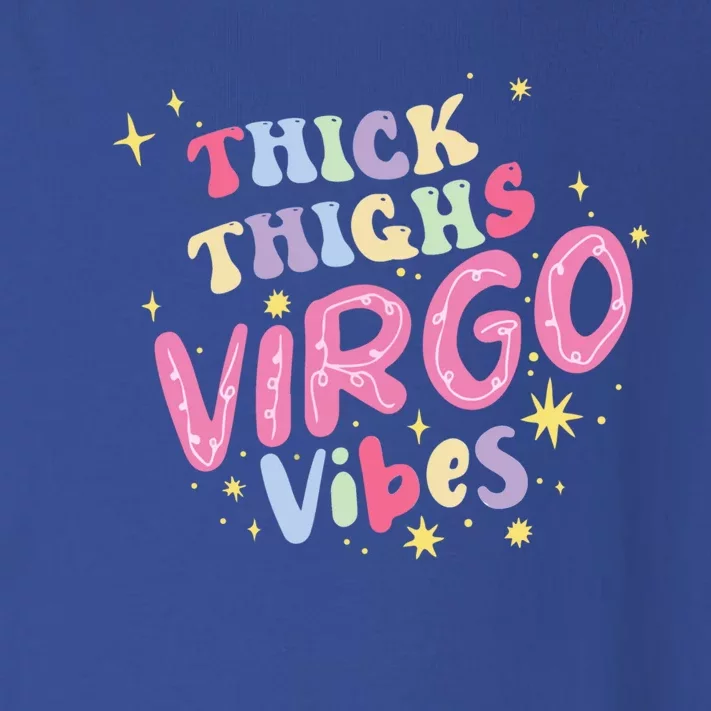 Thick And Thighs Virgo Vibes August September Birthday Groovy Funny Gift Toddler Long Sleeve Shirt