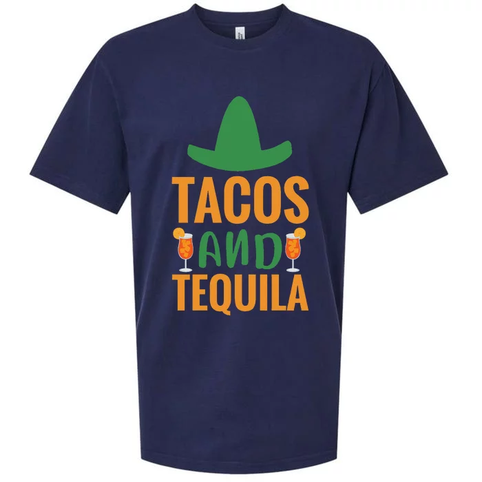 Tacos And Tequila Cinco De Mayo Costume Essential Sueded Cloud Jersey T-Shirt