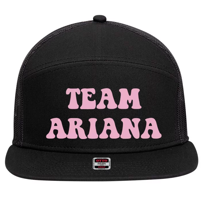 Team Ariana 7 Panel Mesh Trucker Snapback Hat