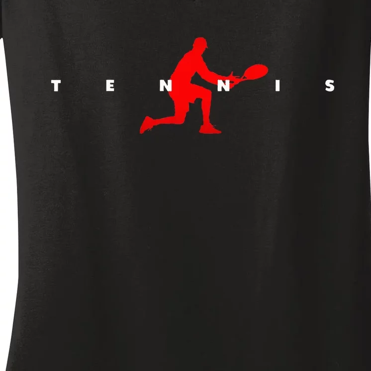 Tennis Apparel Tennis Women's V-Neck T-Shirt