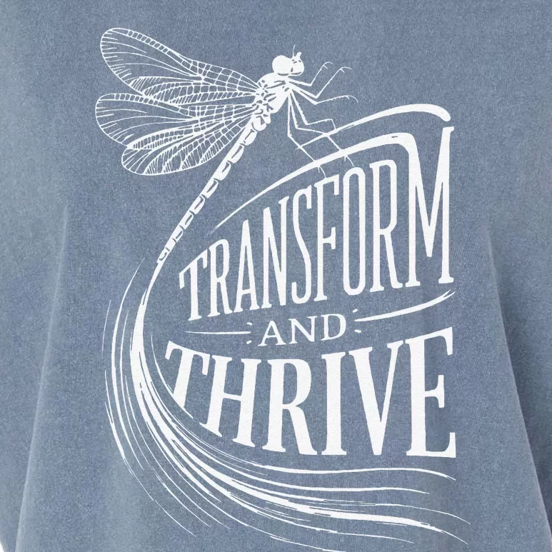 Transform And Thrive Dragonfly Renewal Garment-Dyed Women's Muscle Tee