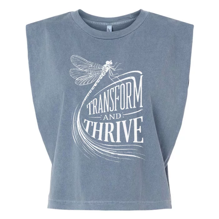 Transform And Thrive Dragonfly Renewal Garment-Dyed Women's Muscle Tee