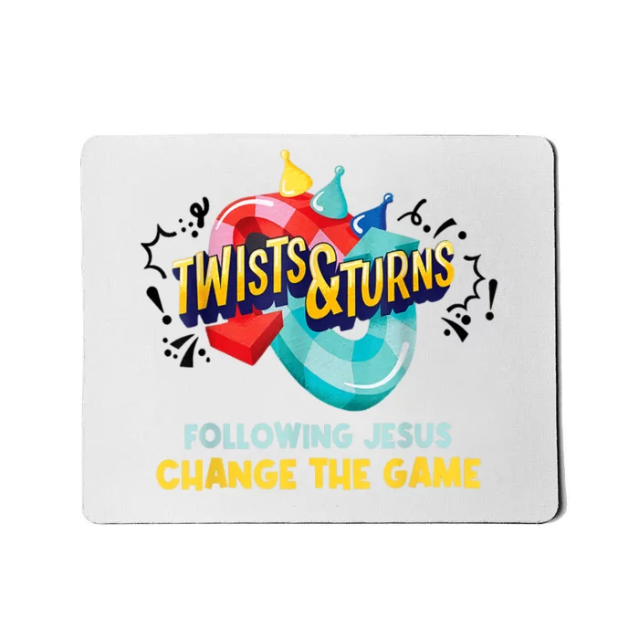 Twists And Turns VBS Follow Jesus Change The Games Mousepad