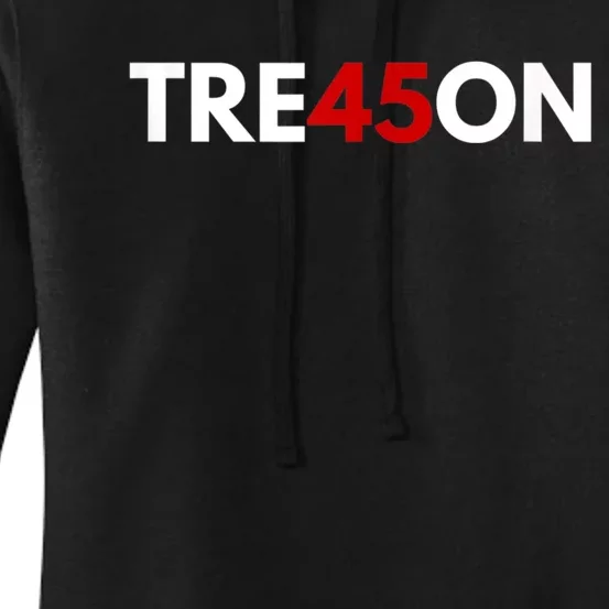 TRE45ON Anti Trump Treason 45 Women's Pullover Hoodie