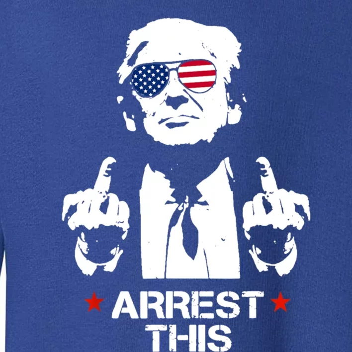 Trump Arrest This Funny Trump 2024 Convicted Felon Gift Toddler Sweatshirt