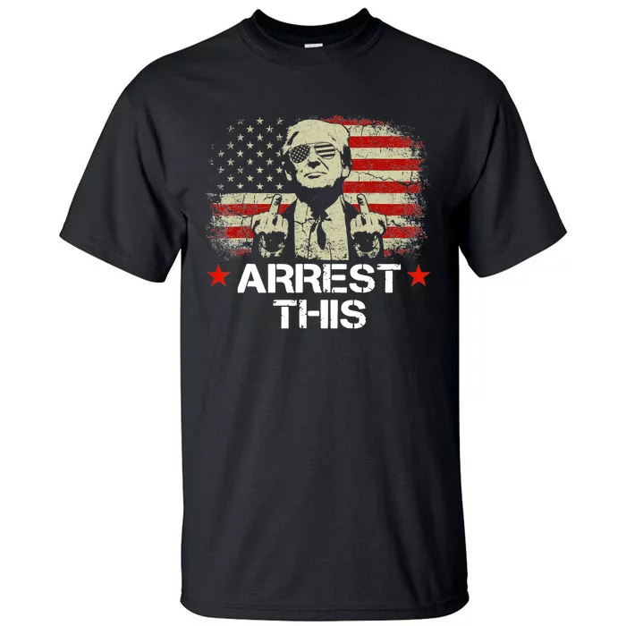 Trump Arrest This Funny Trump 2024 Convicted Felon Tall T-Shirt