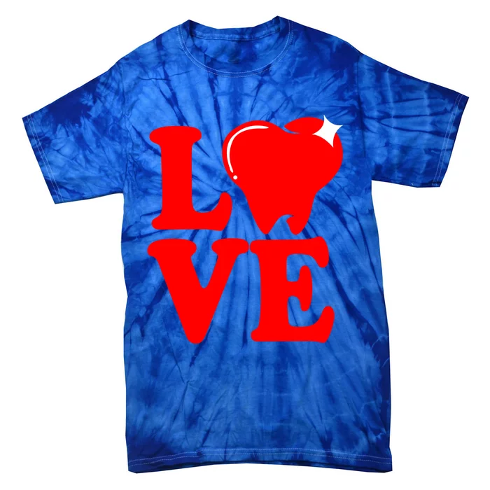 Teeth And Tooth Love Dental Assistant Cute Gift Tie-Dye T-Shirt