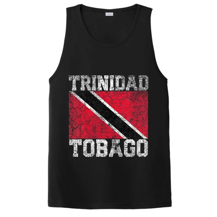 Trinidad And Tobago Flag National Pride Roots Country Family Performance Tank