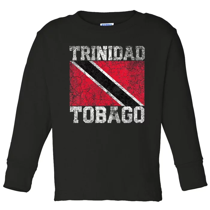 Trinidad And Tobago Flag National Pride Roots Country Family Toddler Long Sleeve Shirt