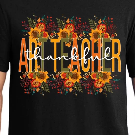 Thankful Art Teacher Thanksgiving Art Teaching Pajama Set