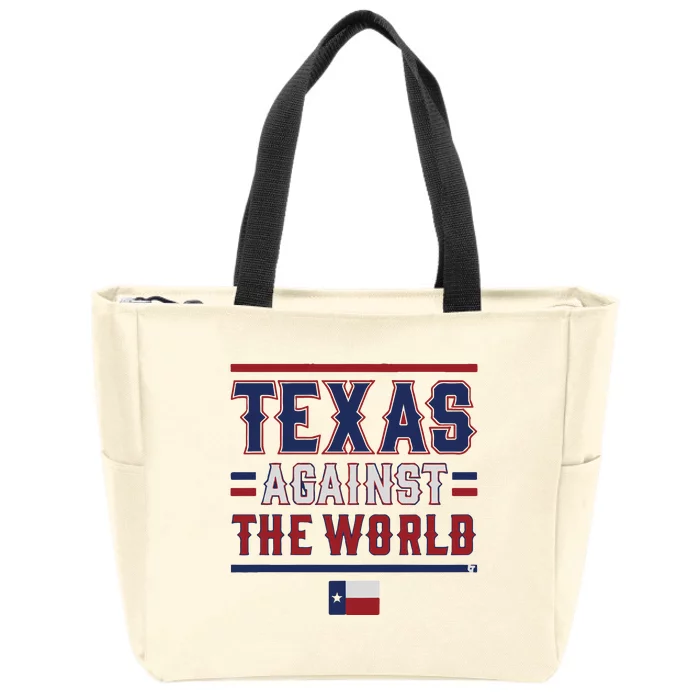 Texas Against The World Zip Tote Bag