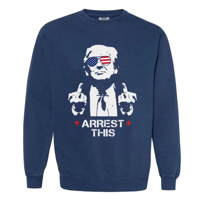 Trump Arrest This Garment-Dyed Sweatshirt