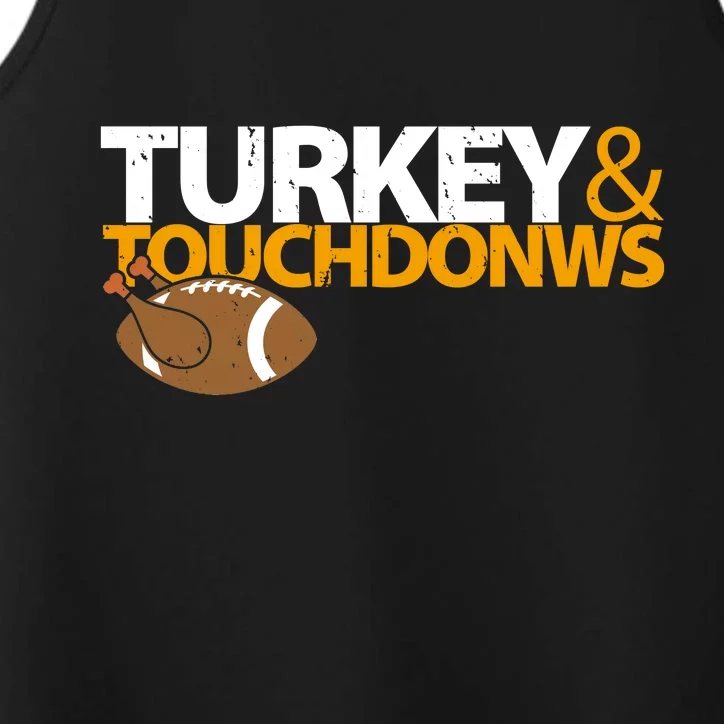 Turkey And Touchdowns Performance Tank