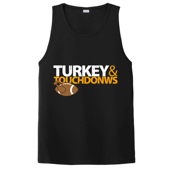 Turkey And Touchdowns Performance Tank