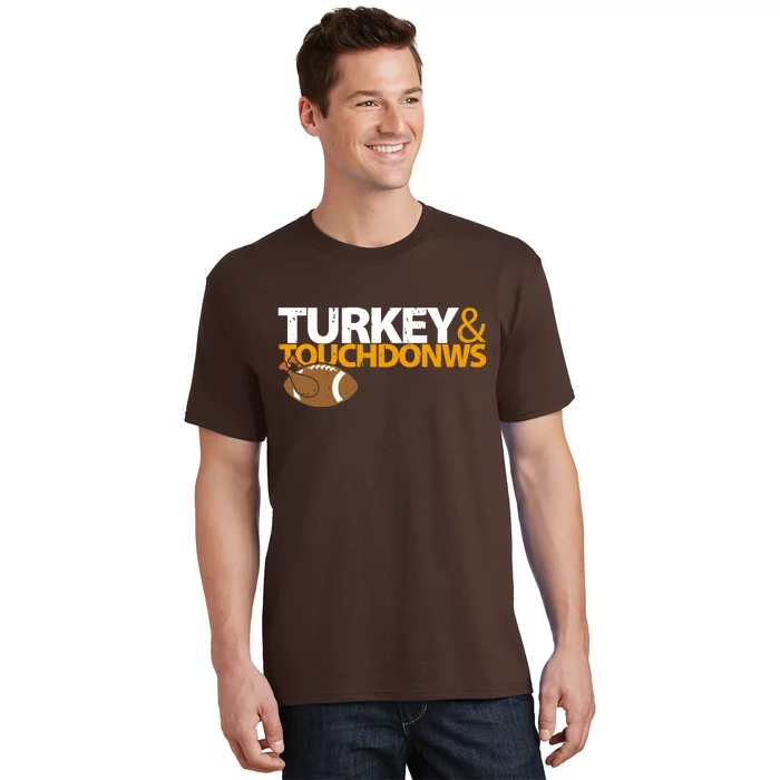 Turkey And Touchdowns T-Shirt