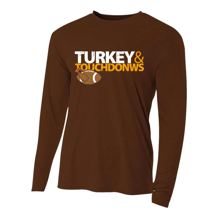 Turkey And Touchdowns Cooling Performance Long Sleeve Crew